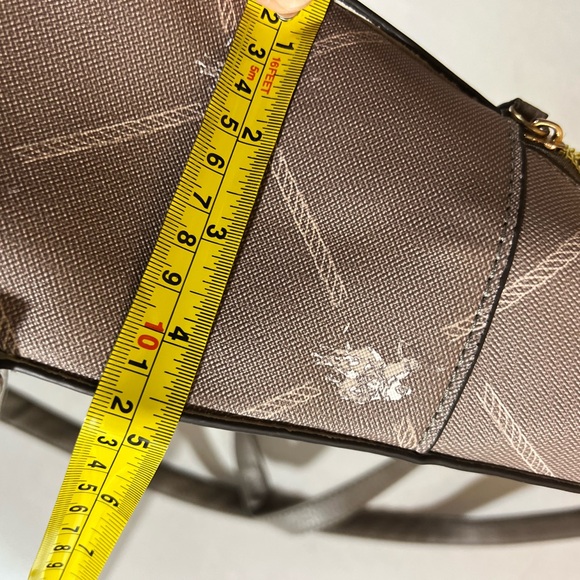 U.S. Polo Assn. Brown Backpack with Red and White Stripes - Picture 9 of 13